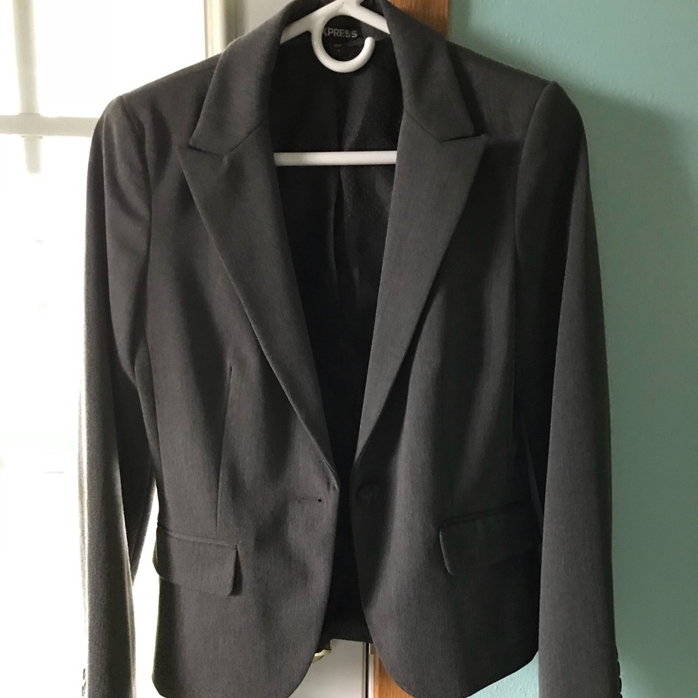 gray express blazer